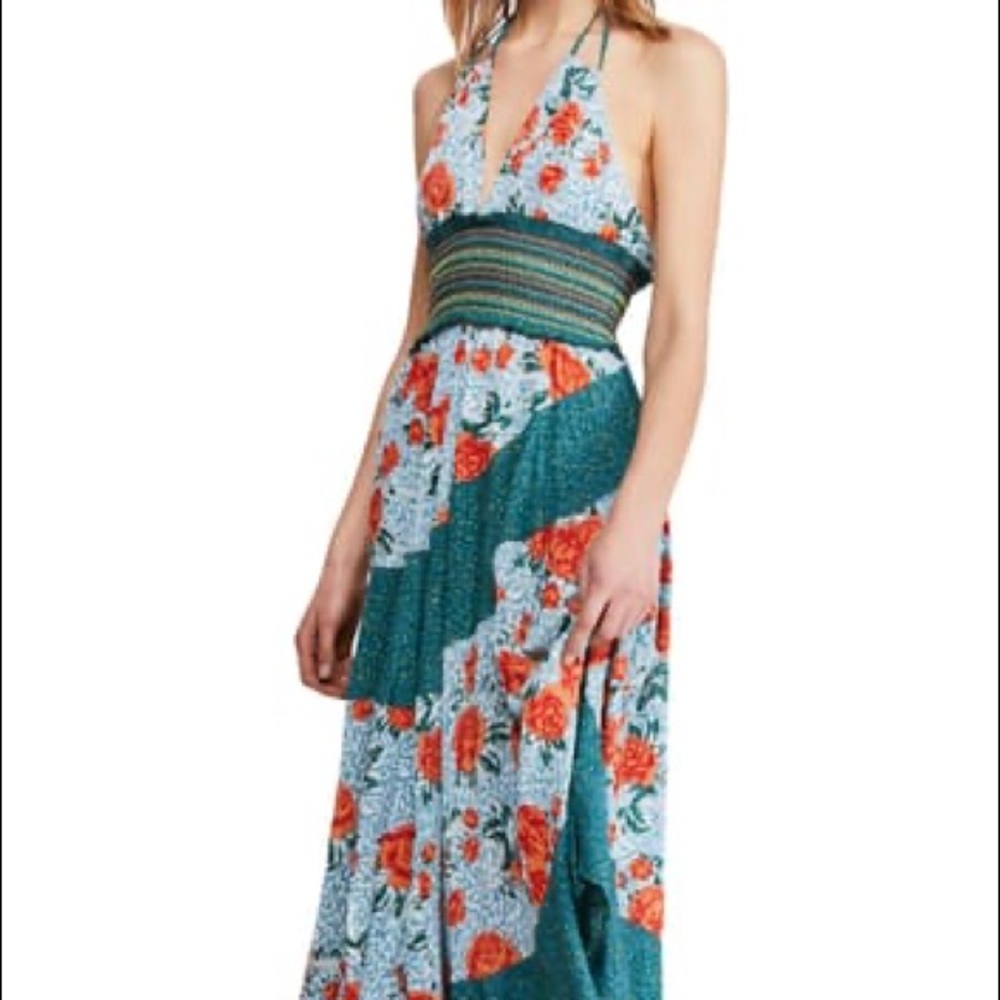 Free People Gabriella Halter Dress NWT